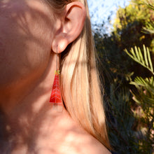 Neon Christmas Tree Earrings