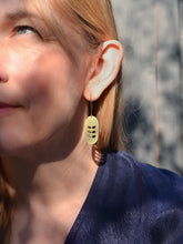 Ella Oval Floral Hook Earrings - 14K GF or Silver