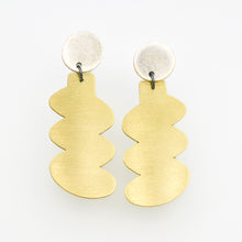 Wide Squiggle Post Earrings