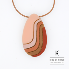Marit Ombre Oval Pendant