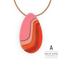 Marit Ombre Oval Pendant