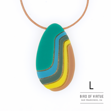 Marit Ombre Oval Pendant