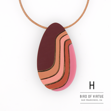 Marit Ombre Oval Pendant