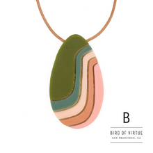 Marit Ombre Oval Pendant