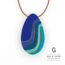 Marit Ombre Oval Pendant