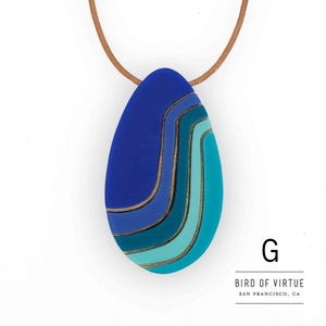 Marit Ombre Oval Pendant
