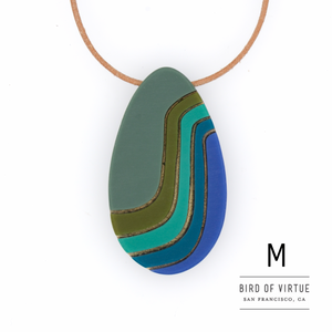 Marit Ombre Oval Pendant