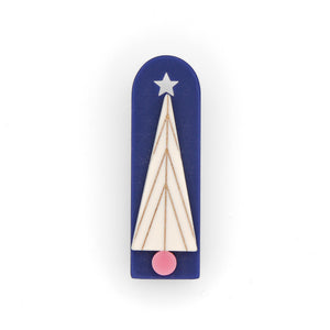 Christmas Tree Lapel Pin · skinny