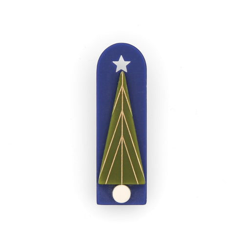 Christmas Tree Lapel Pin · skinny