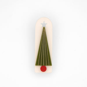 Christmas Tree Lapel Pin · skinny