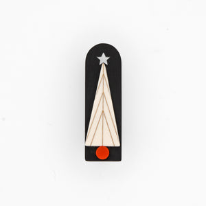 Christmas Tree Lapel Pin · skinny
