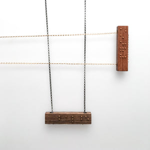 Braille Virtue Necklaces | modern