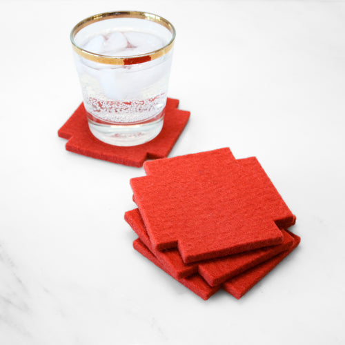 Geo Square Coaster Set