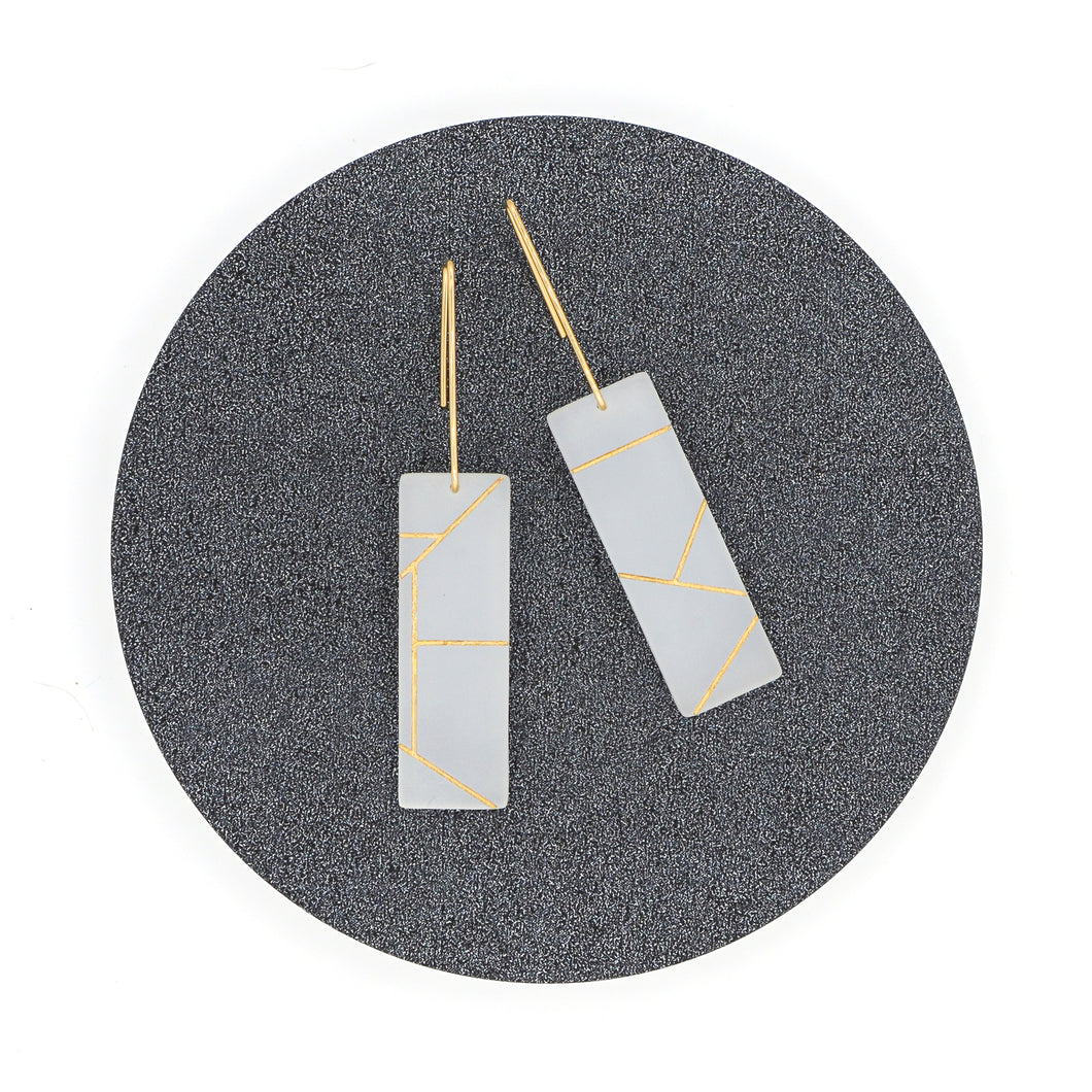 Freja Rectangle MCM Earring