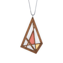 Abstract Polygon Diamond Necklace