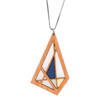 Abstract Polygon Diamond Necklace