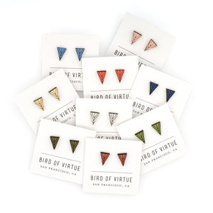 Elongated Triangle Geo Stud