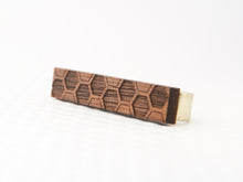 Hex Etch Tie Bar | small