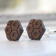 Hex Etch Cuff Link