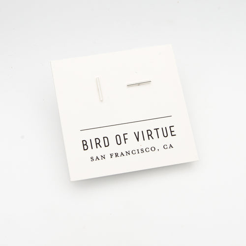 Simple Bar Studs · gold-fill or silver