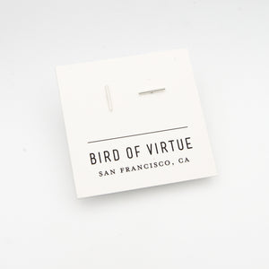 Simple Bar Studs · gold-fill or silver